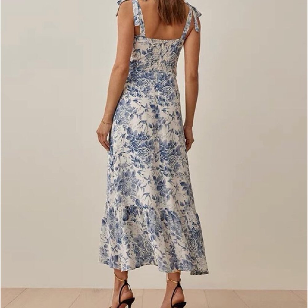 Reformation Nikita Pompadour Midi Dress SZ 8